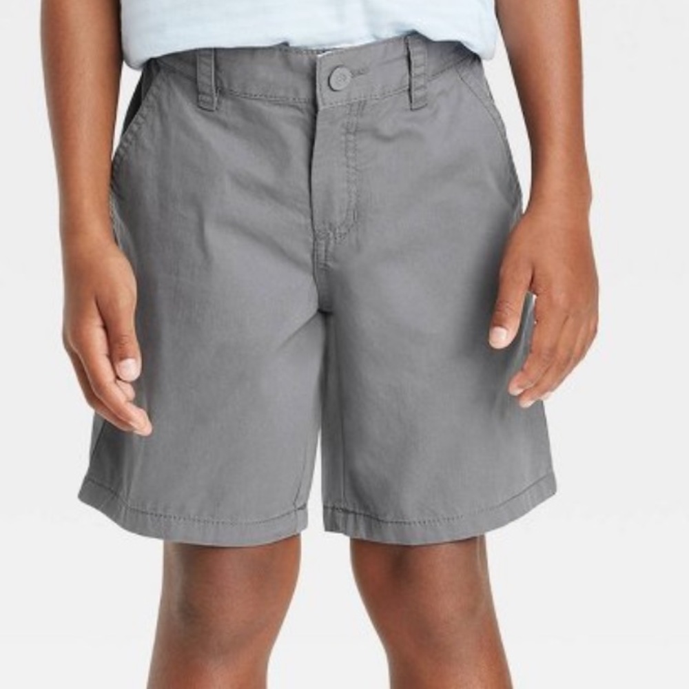 Woven flat front shorts